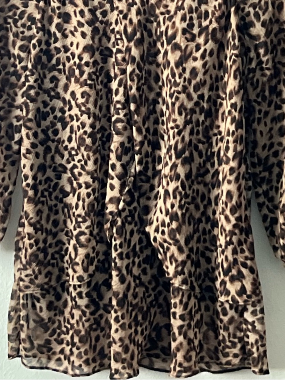 Roz & Ali Brown Leopard Print Scoop Neck Tunic, Size 1X - Picture 4 of 12
